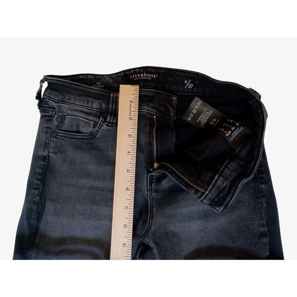 Liverpool Los Angeles 'The Skinny' Black Jeans Womens Size 4/27"‎ Denim Pants - Picture 5 of 9